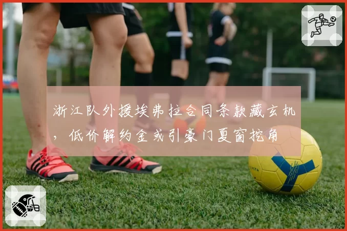 浙江队外援埃弗拉合同条款藏玄机,低价解约金或引豪门夏窗挖角